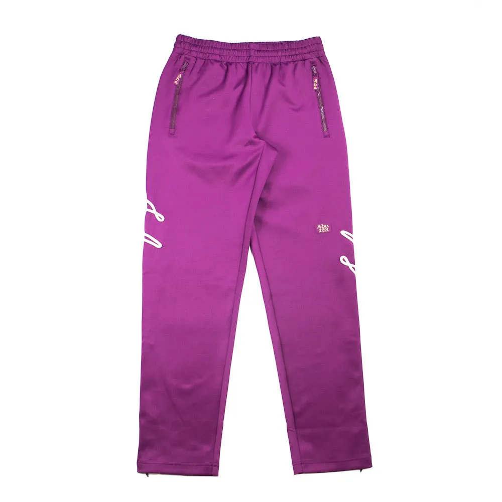 Abc. 123. Track Pant (Purple)