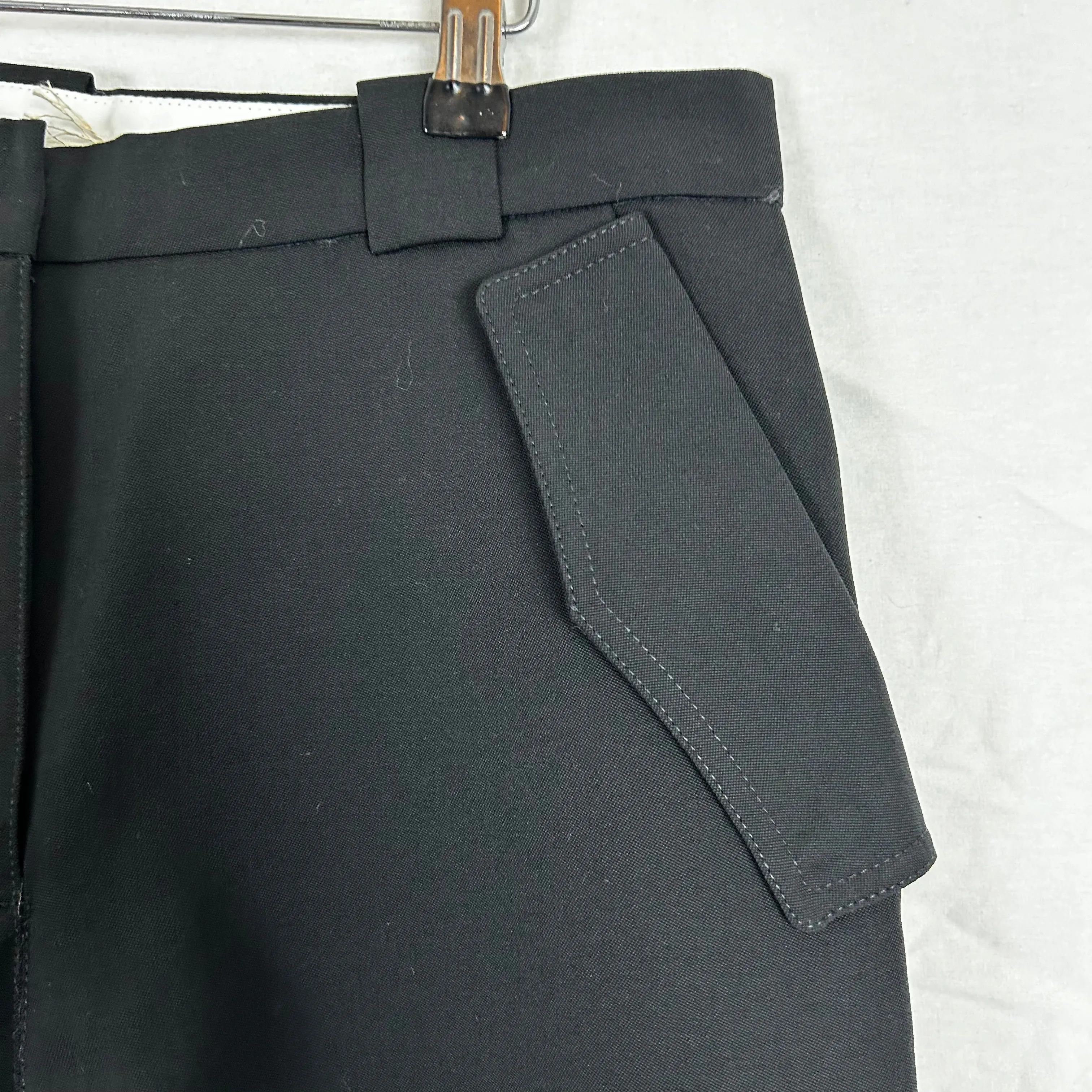 Acne Studios Brand New 340 Black Wool Bermuda Shorts XS