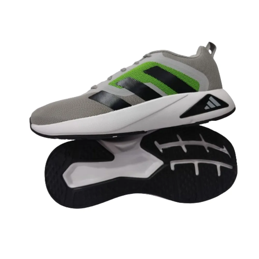 Adidas Men's Footstrikke Running Shoe (Grey/Core Black/Lucid Lime)