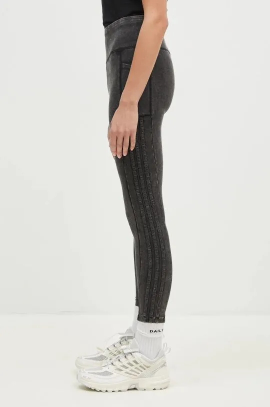 adidas Originals leggings Wash Leggings women's gray color smooth IW5572