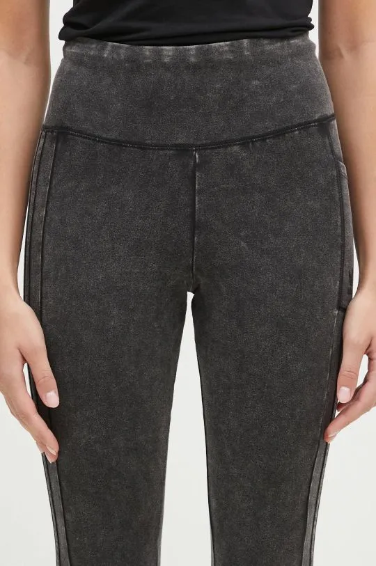 adidas Originals leggings Wash Leggings women's gray color smooth IW5572