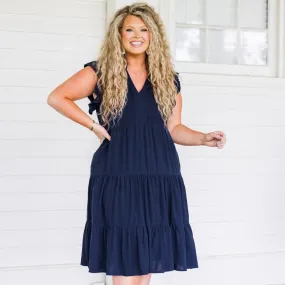 All Up To You Dress, Navy