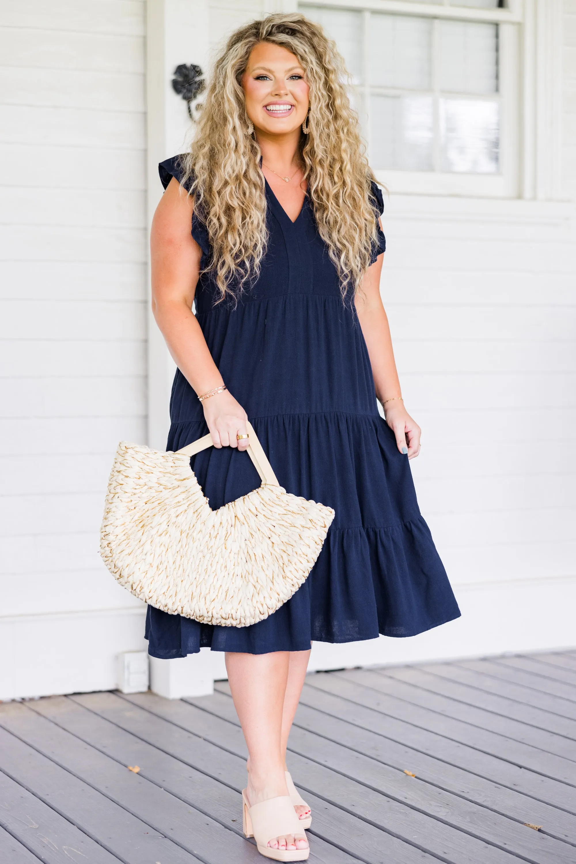 All Up To You Dress, Navy