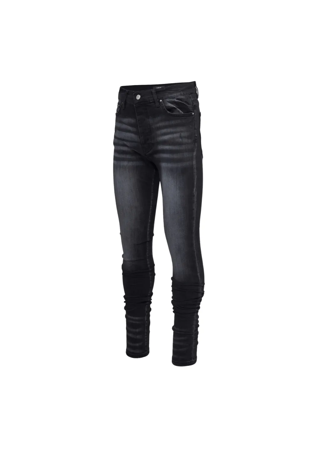 Amiri Low-rise skinny jeans Black