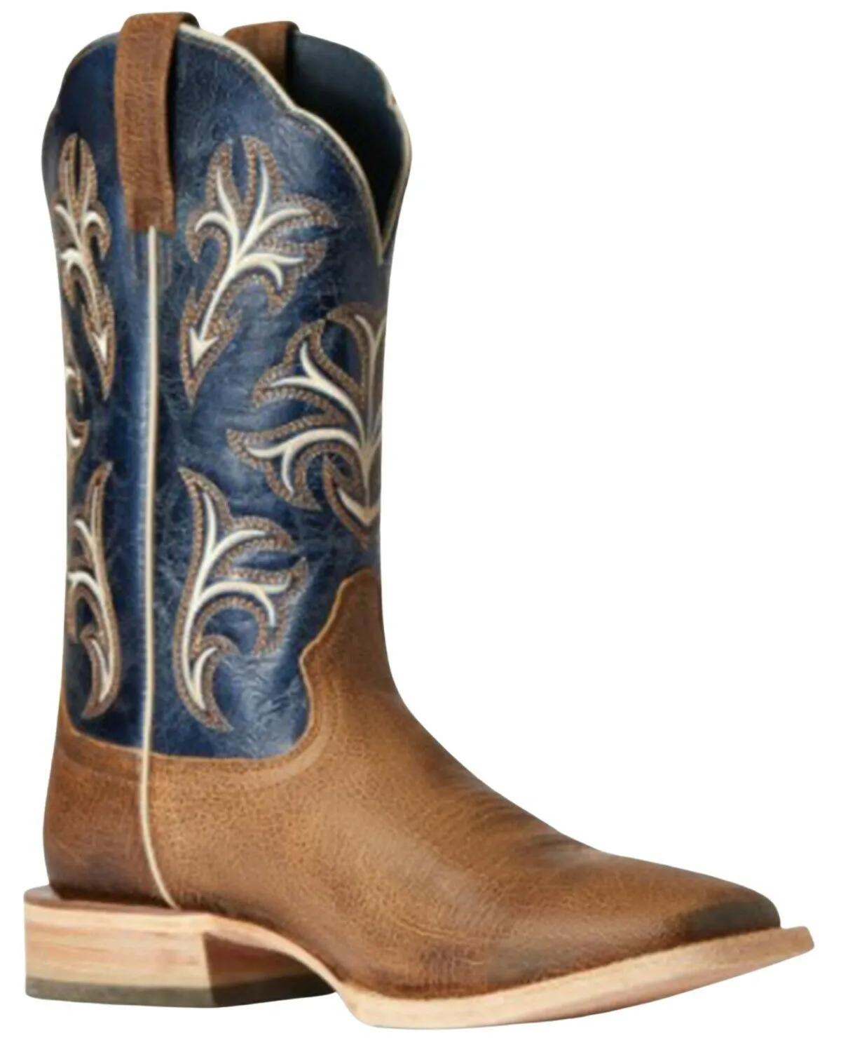 Ariat Men's King And Grotto Blue Cowboss Western Boot Wide Square Toe 10038264