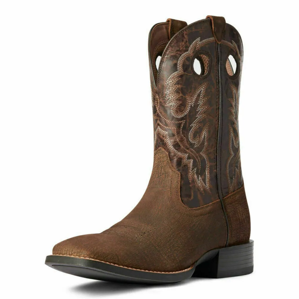 ARIAT SPORT BUCKOUT ROUGH GINGER - BOOT MENS WESTERN - 10038502