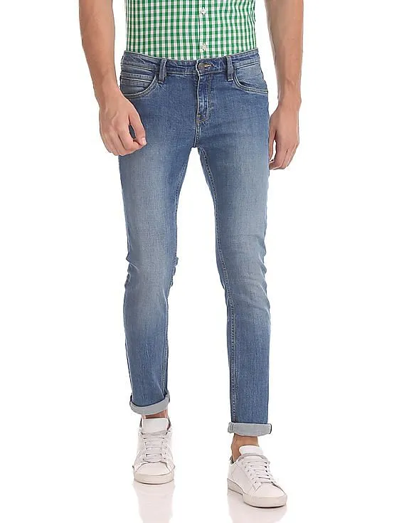 Arrow Sports James Slim Fit Stone Wash Jeans