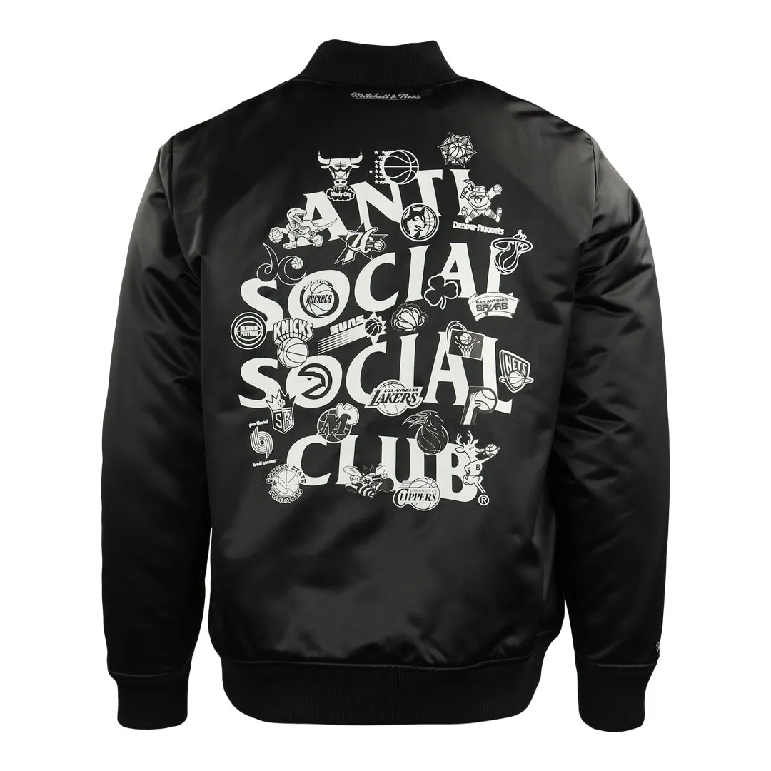 ASSC x Mitchell & Ness NBA Logo Collage Bomber Jacket