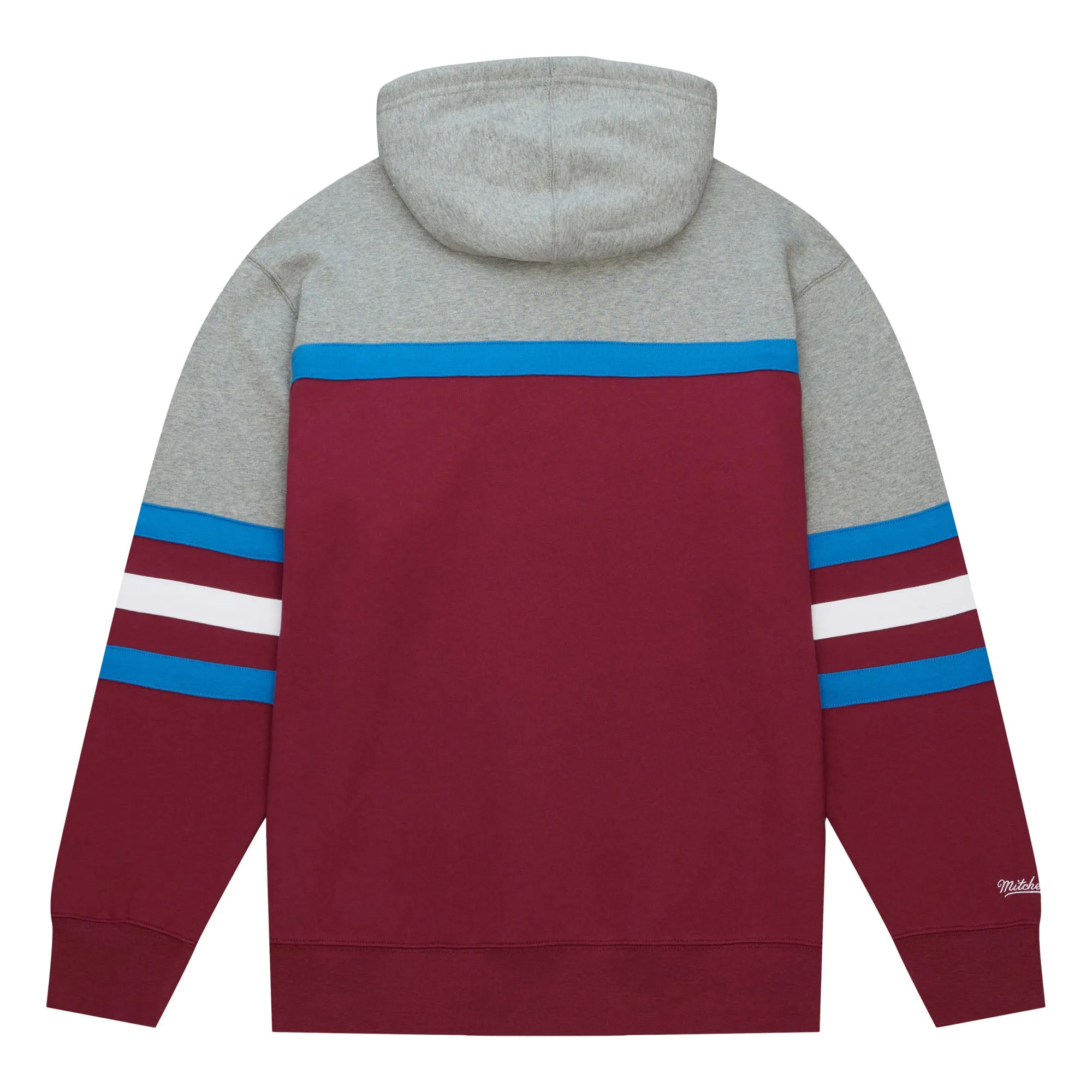 Avalanche Head Coach P/O Hoody - Burgundy/Grey