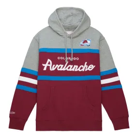 Avalanche Head Coach P/O Hoody - Burgundy/Grey