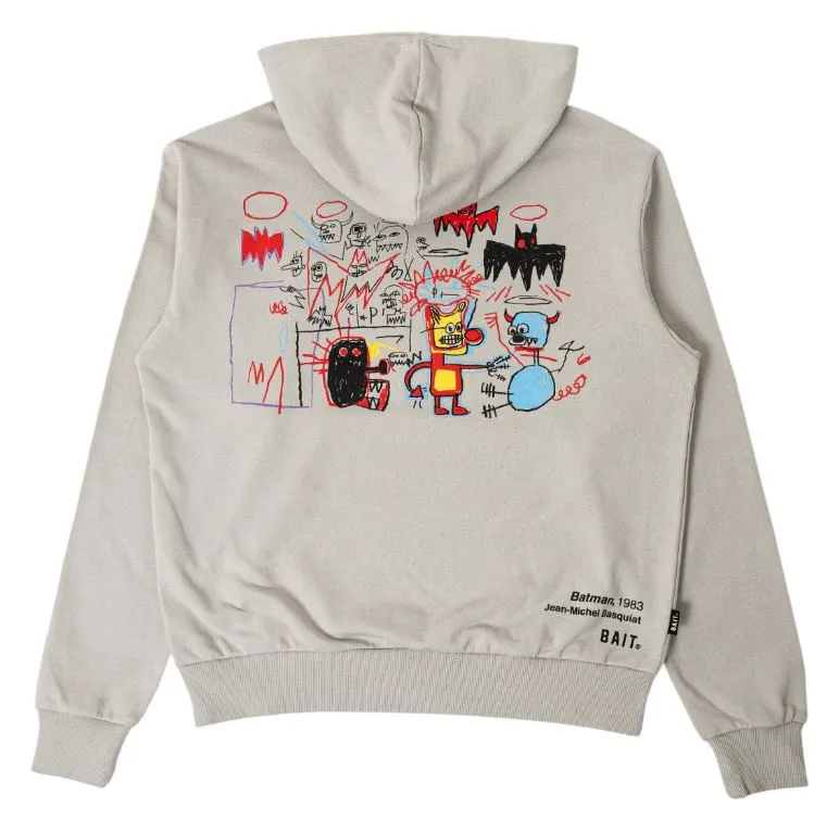 Bait X Basquiat men batman hoody (GRAY)