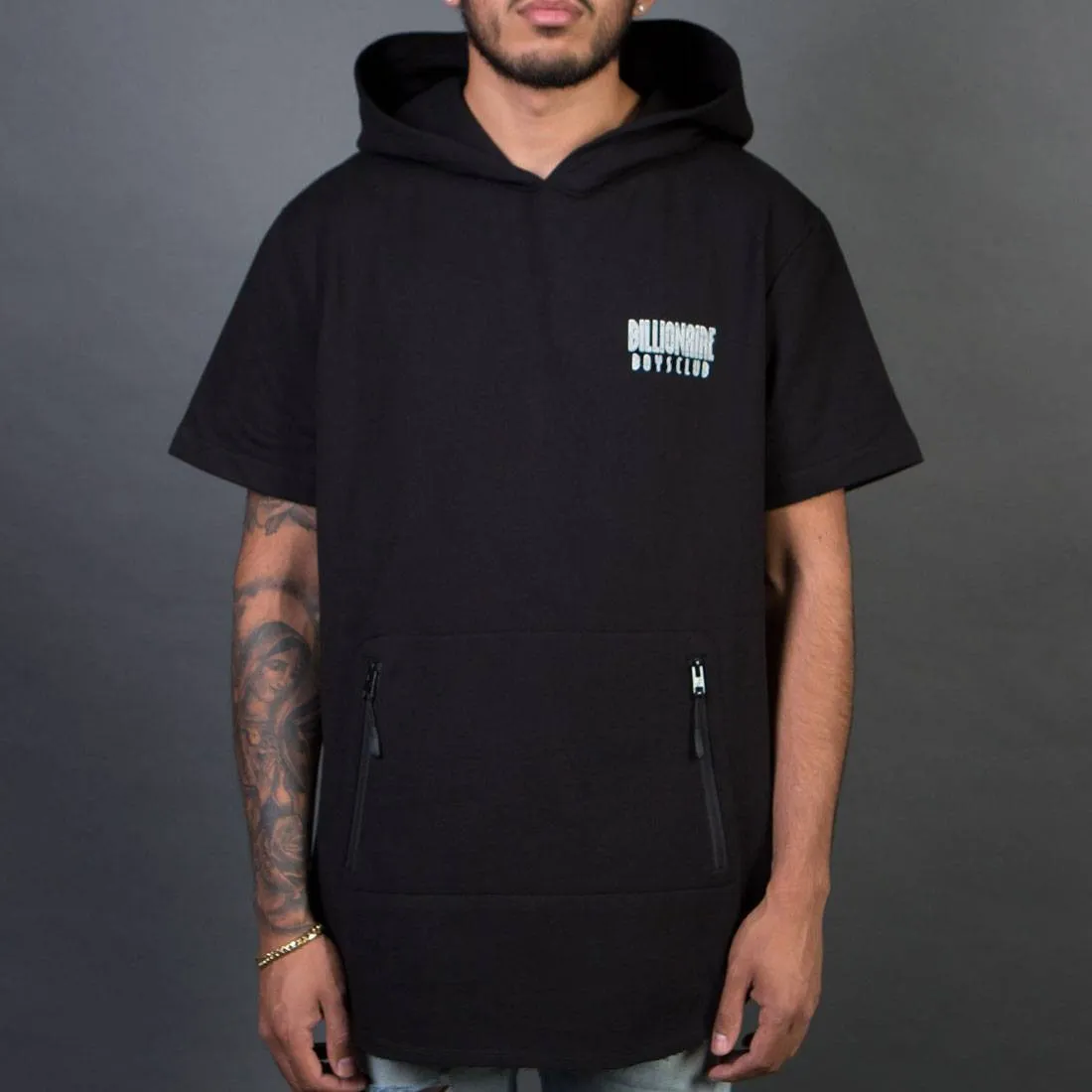 Billionaire Boys Club Men Breakers Short Sleeve Hoody (black)