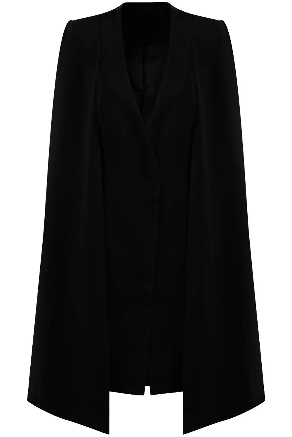 Black Cloak Cape Overcoat