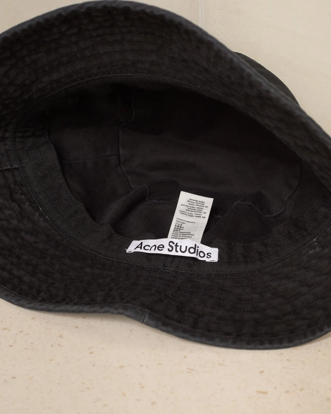 Black Logo Bucket Hat