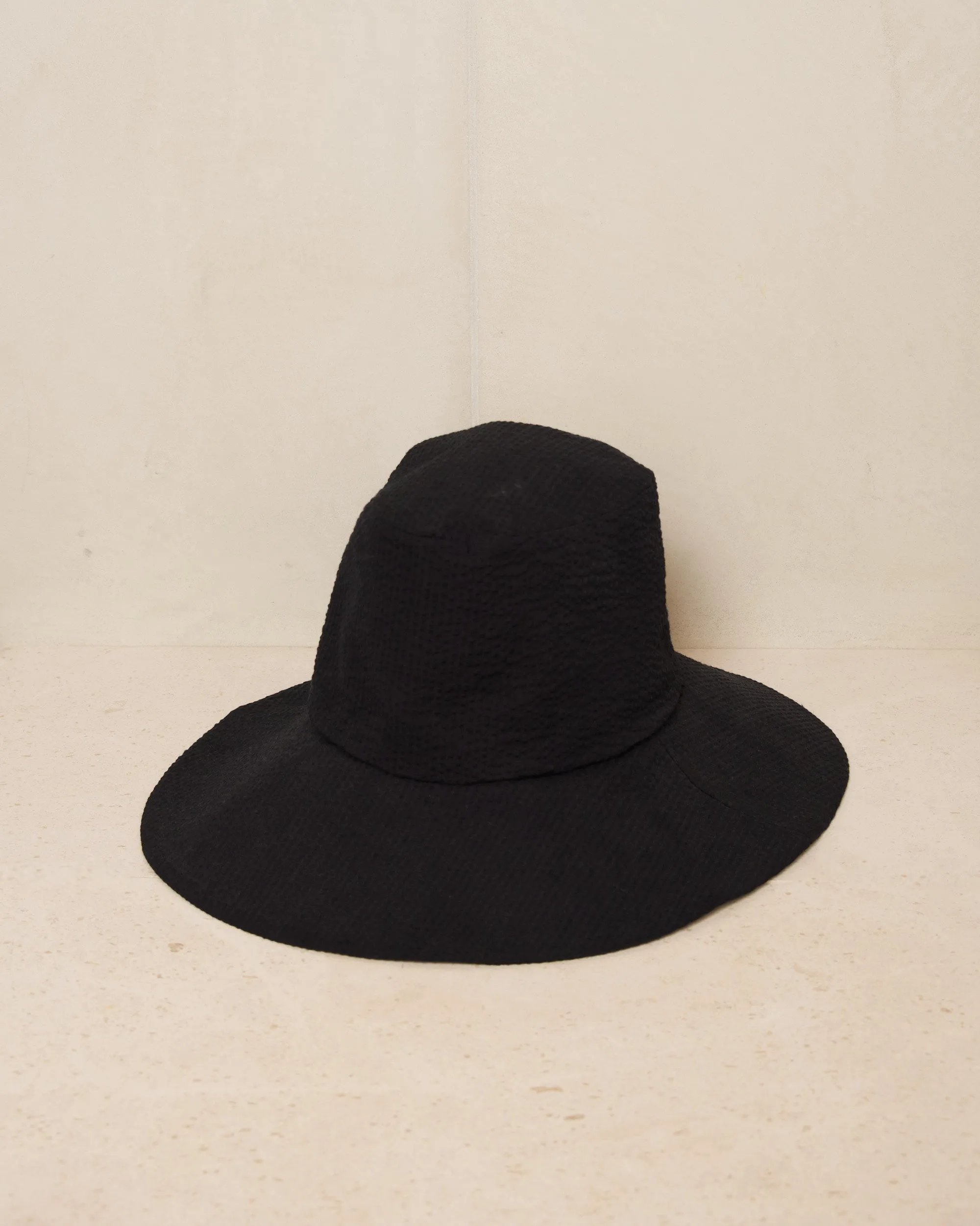 Black Wide Brim Hat