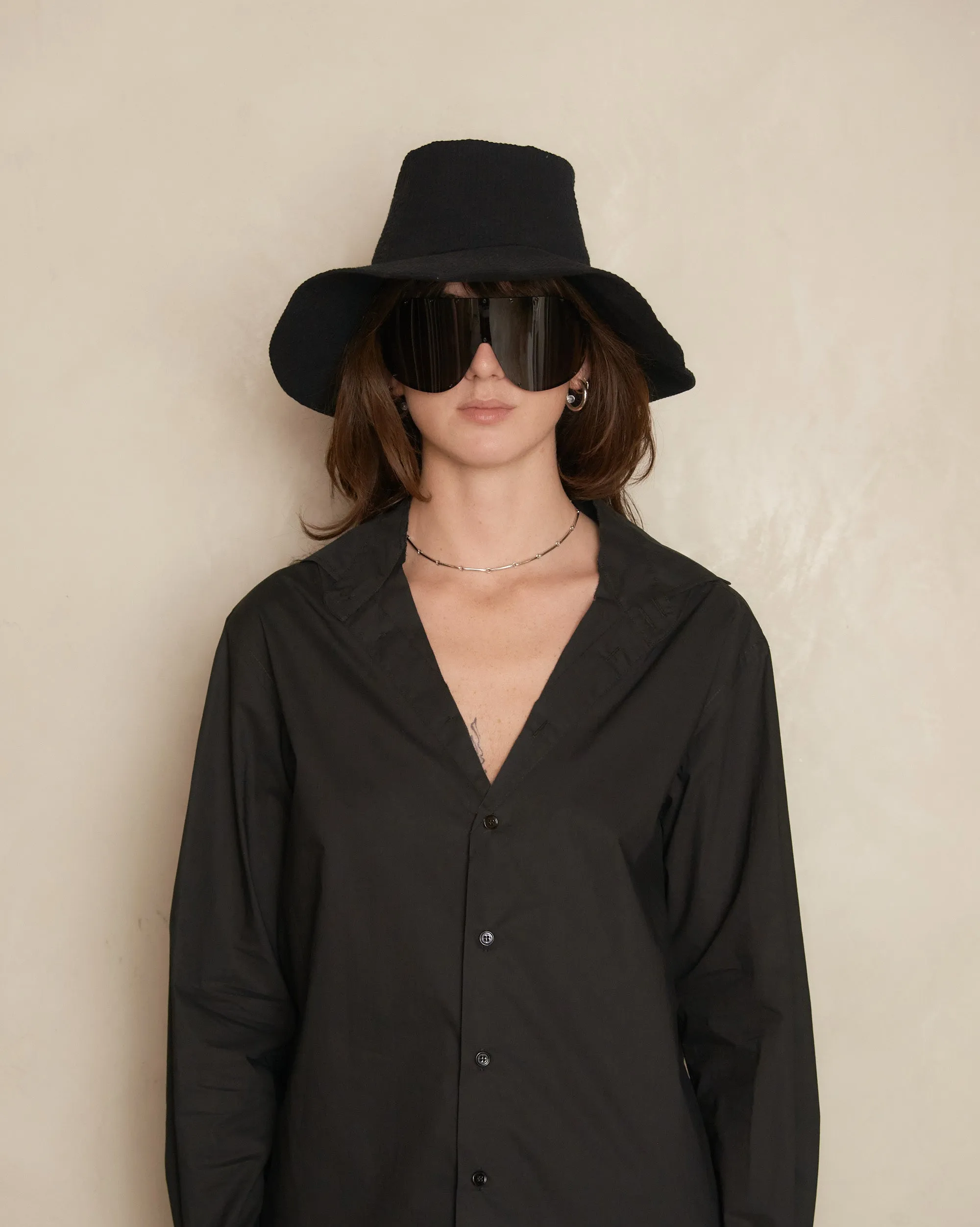 Black Wide Brim Hat