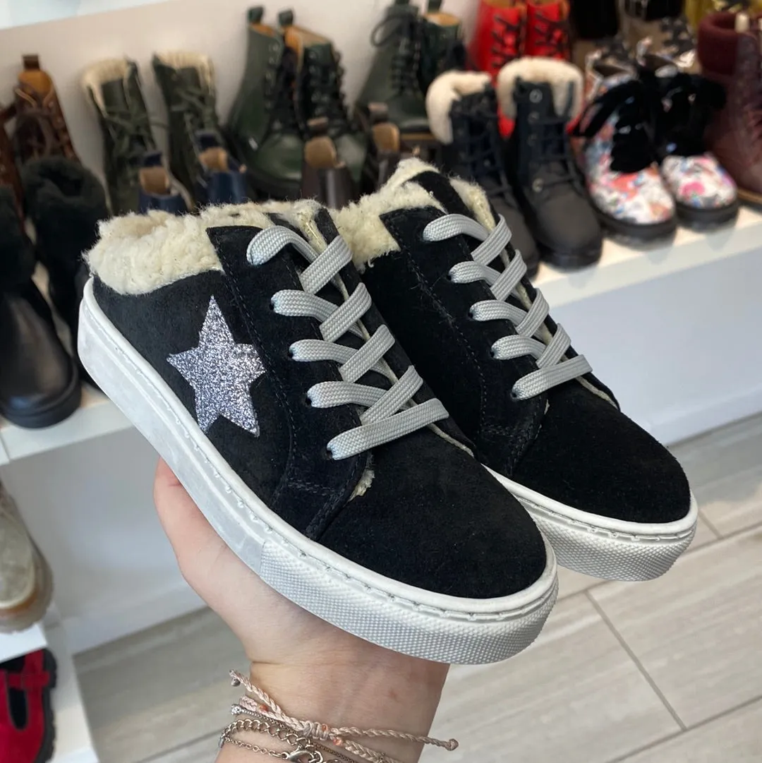 Blublonc Black Star Mule Sneaker