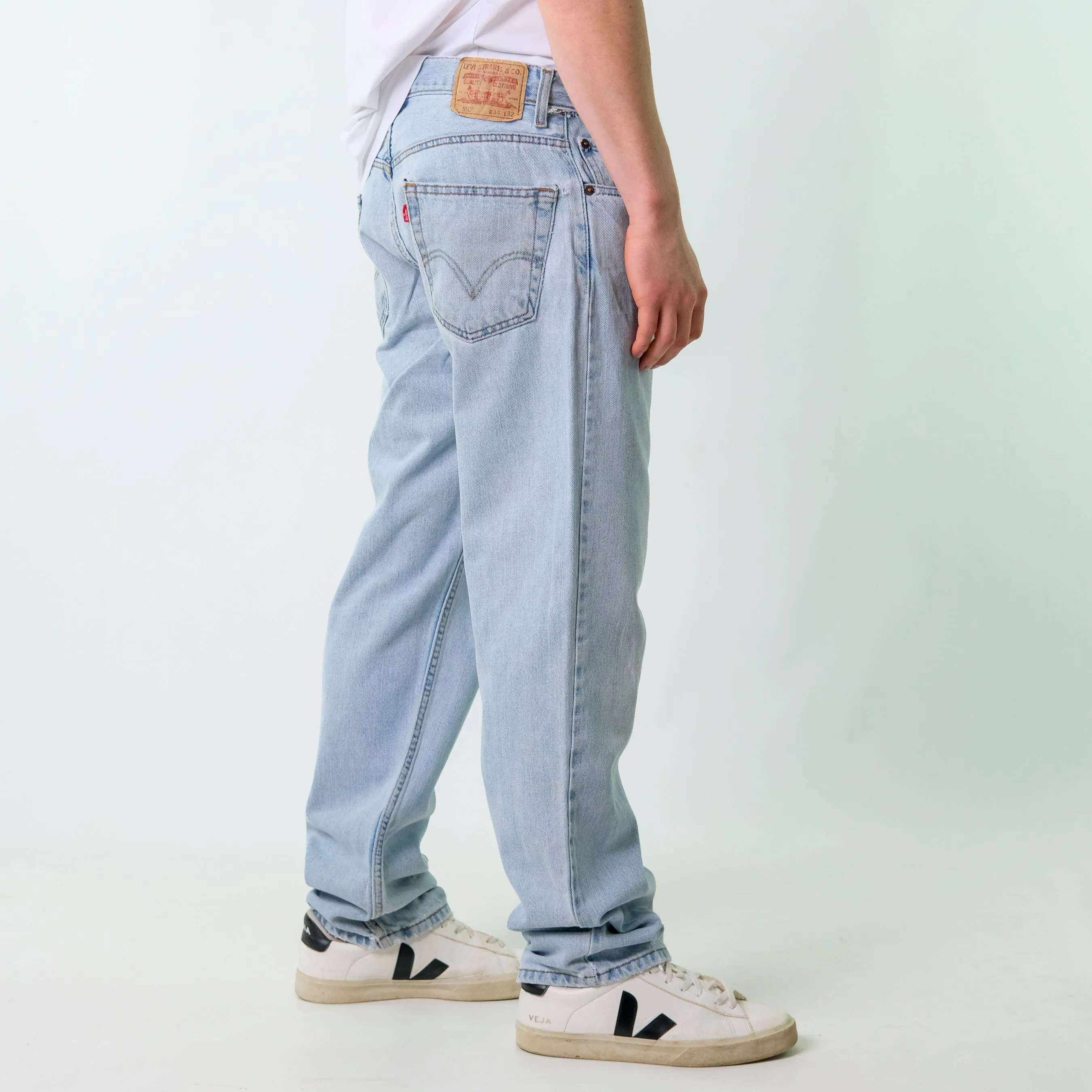 Blue y2ks Levi's 505 Denim Jeans Baggy Pants (36x32)