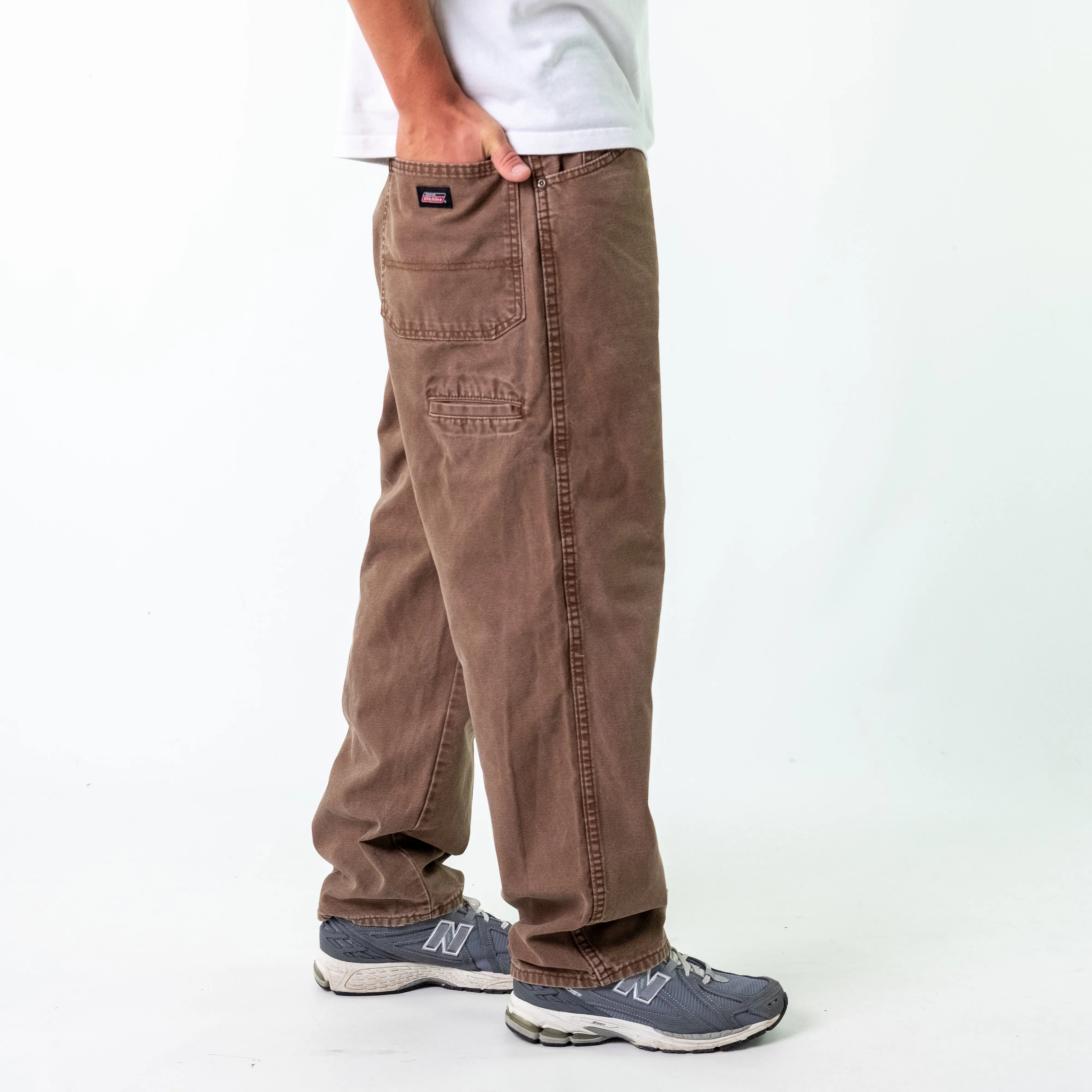 Brown y2ks Dickies Denim Carpenter Jeans Baggy Pants (36x30)