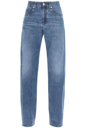 Brunello Cucinelli    Brunello Cucinelli Loose Cotton Denim Jeans In Nine Words