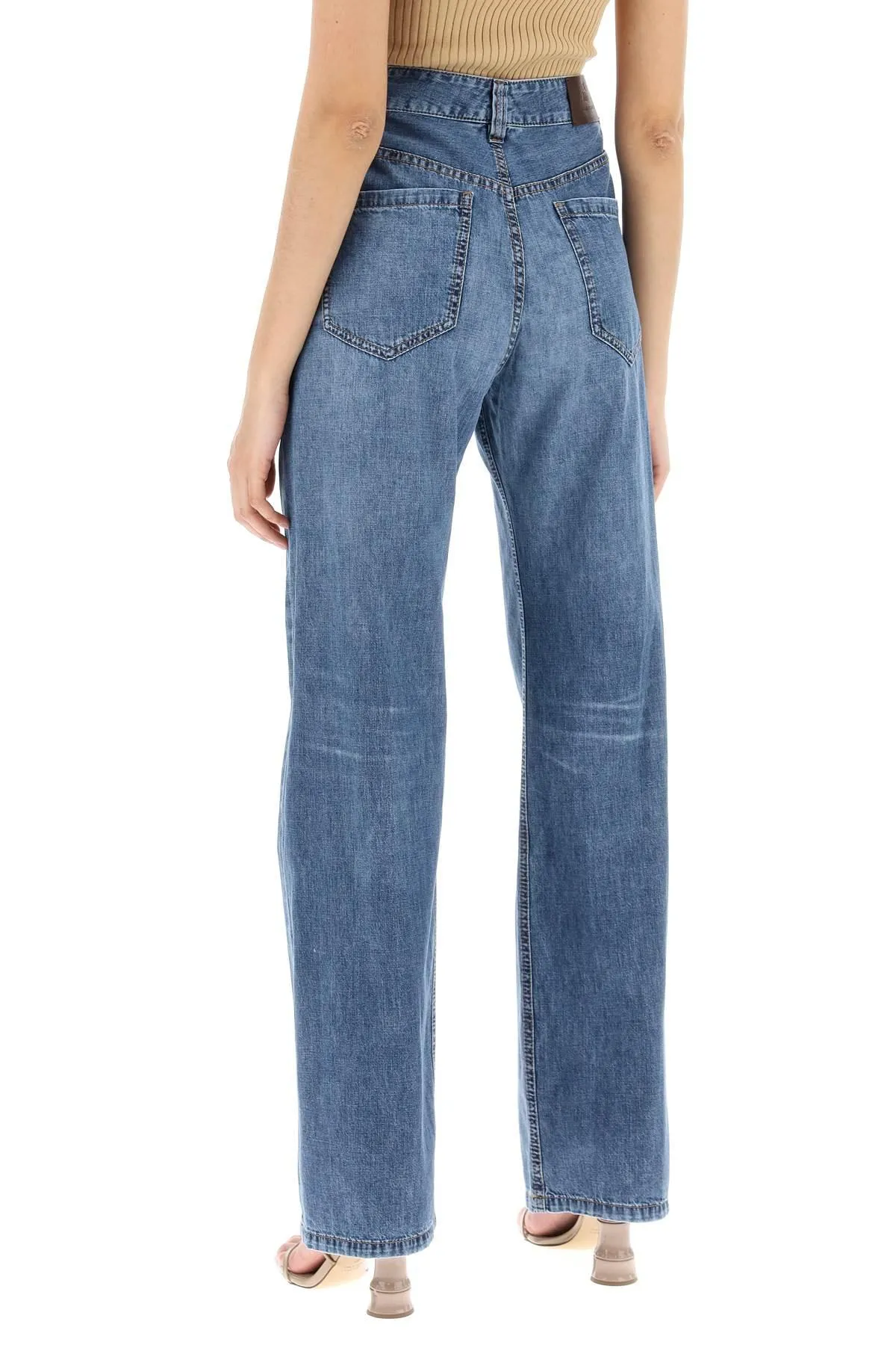 Brunello Cucinelli    Brunello Cucinelli Loose Cotton Denim Jeans In Nine Words