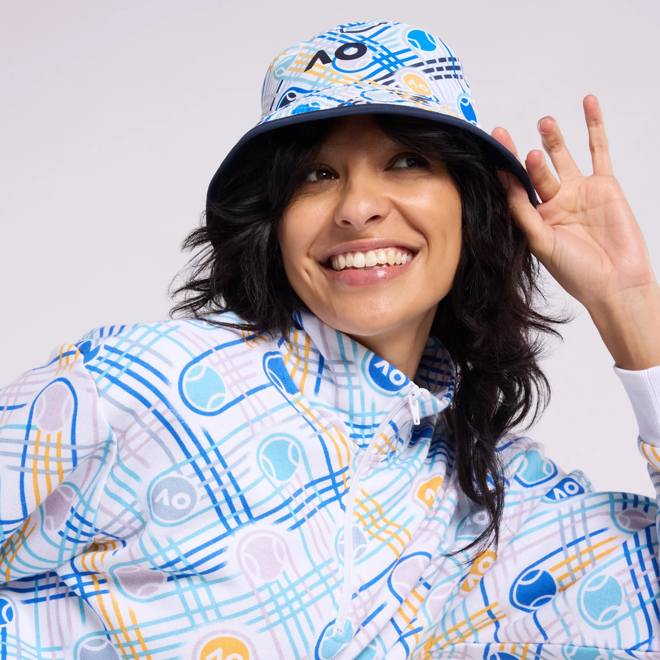 Bucket Hat Geometric Pattern