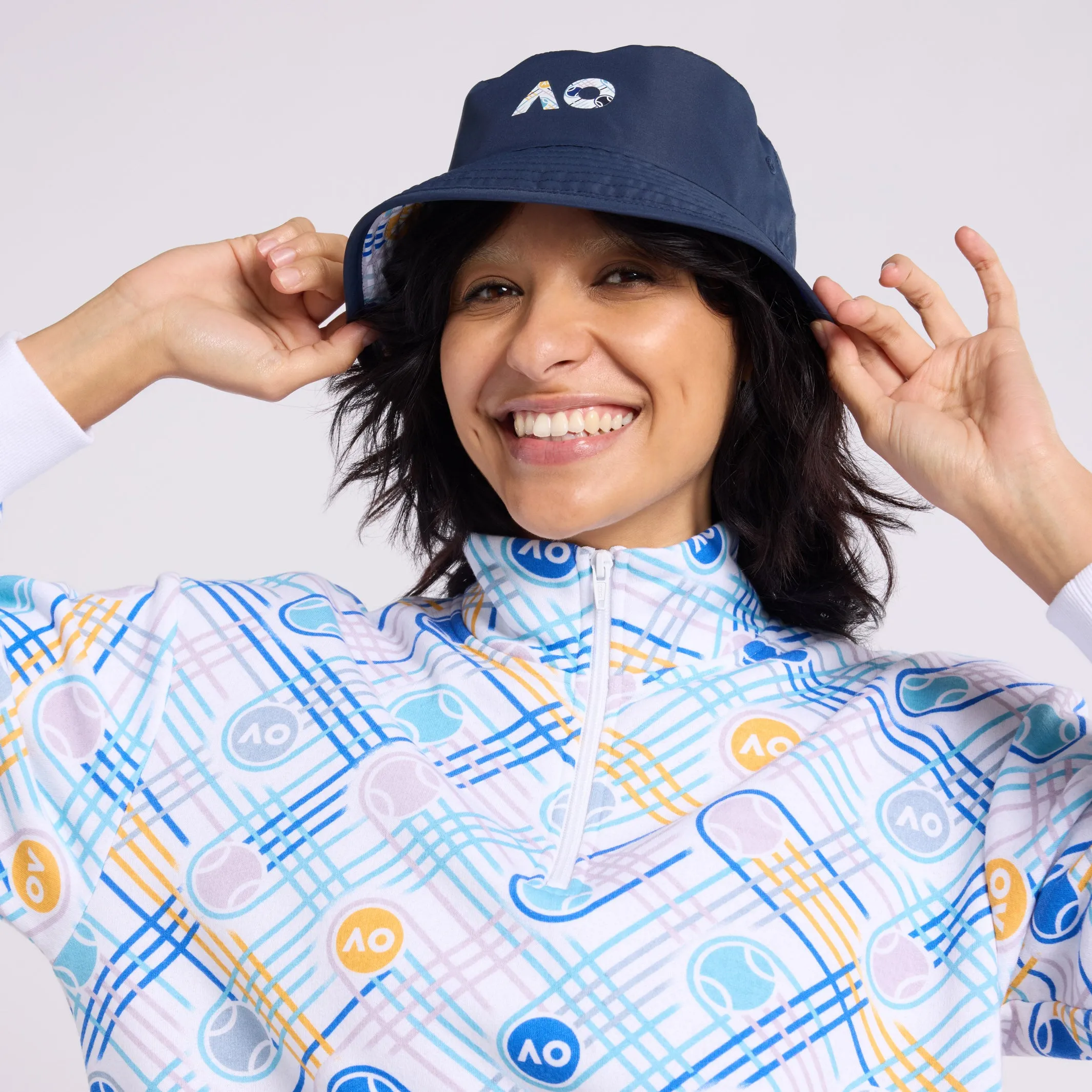 Bucket Hat Geometric Pattern