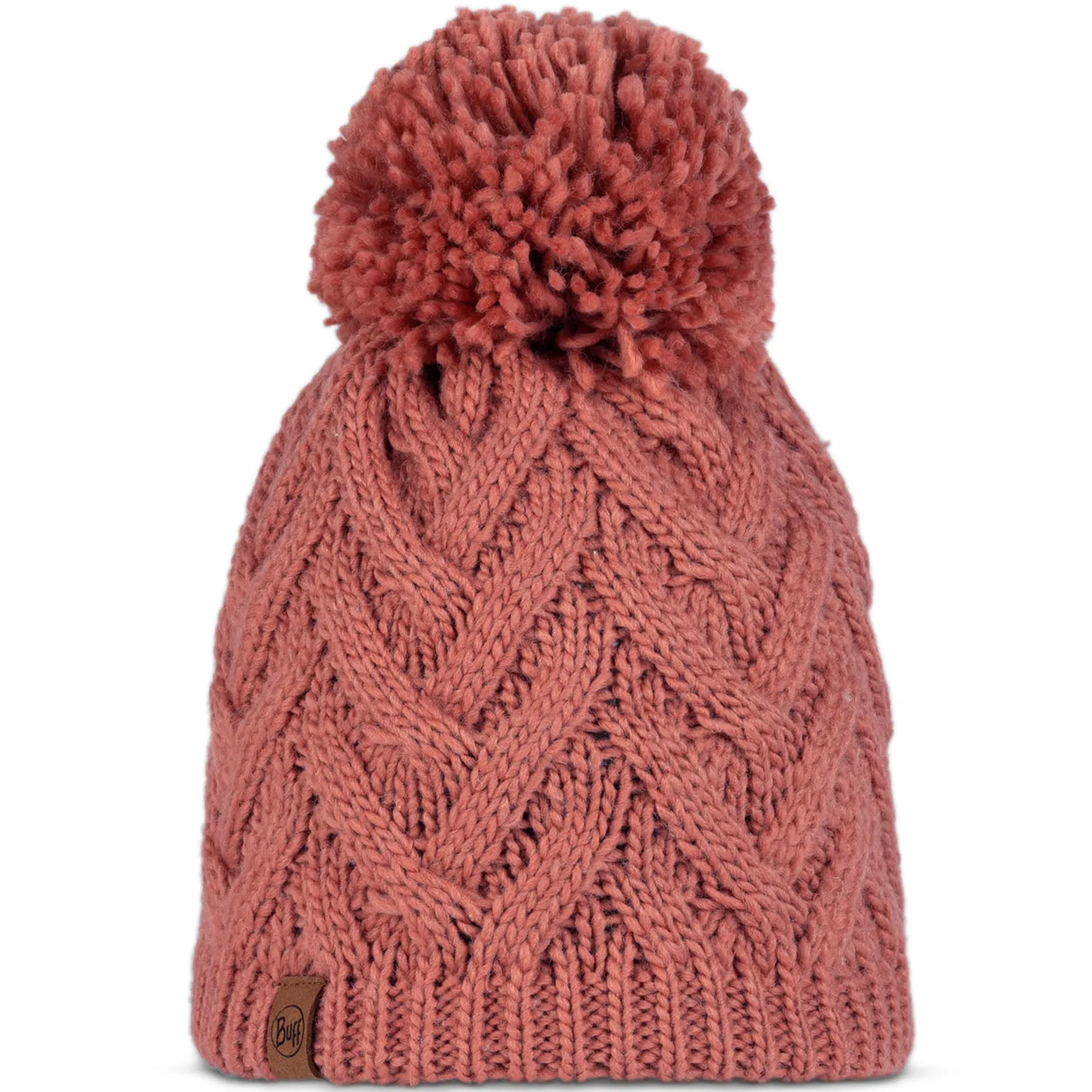 Buff Unisex Knitted Fleece Lined Bobble Hat