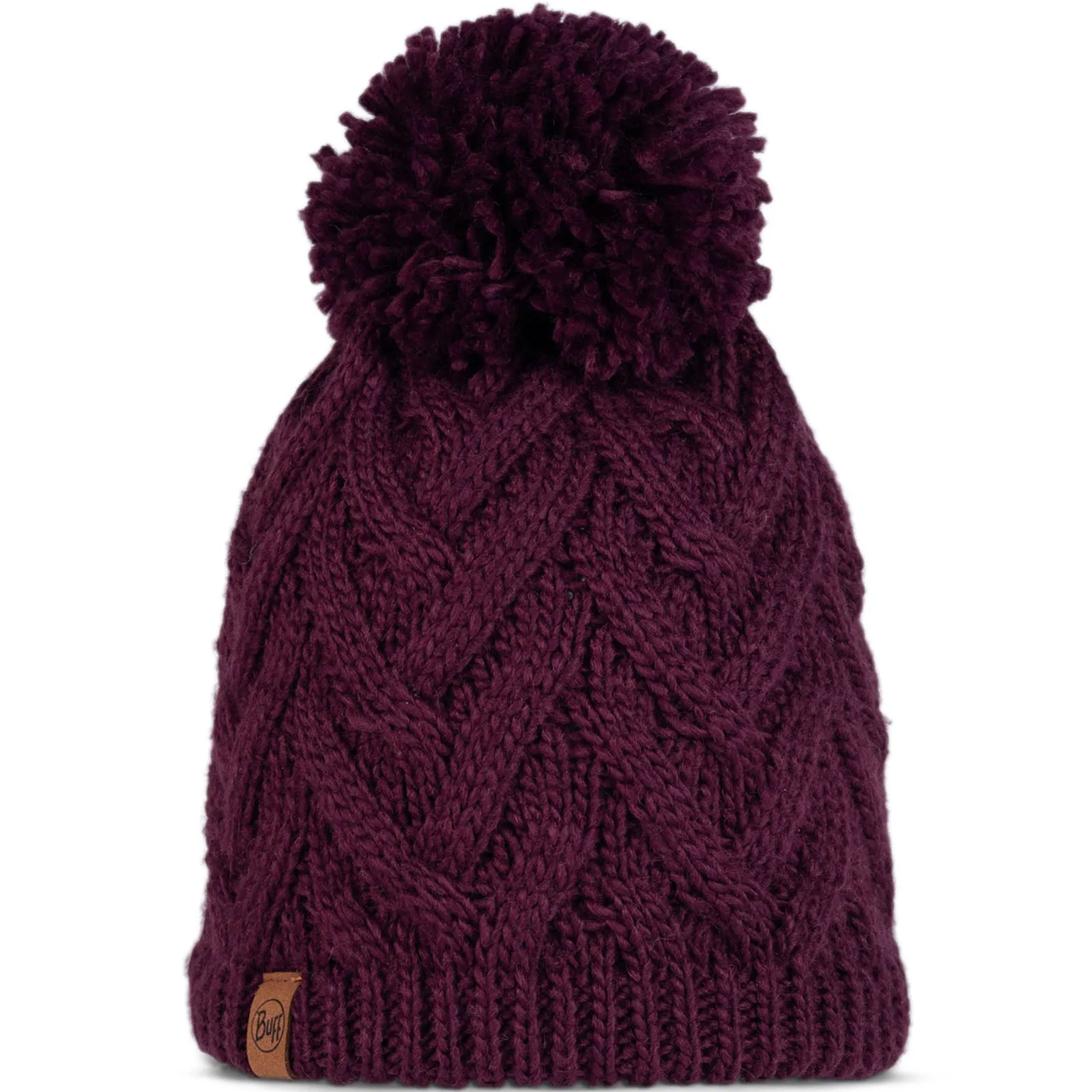 Buff Unisex Knitted Fleece Lined Bobble Hat