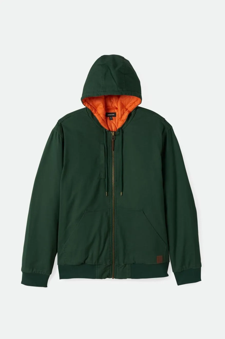 Builders Zip Hood Jacket - Pine Needle