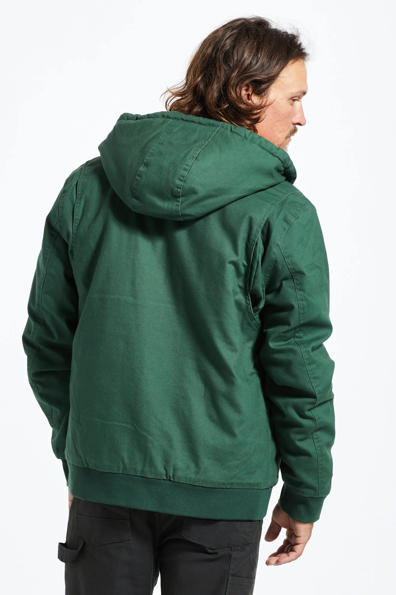 Builders Zip Hood Jacket - Pine Needle