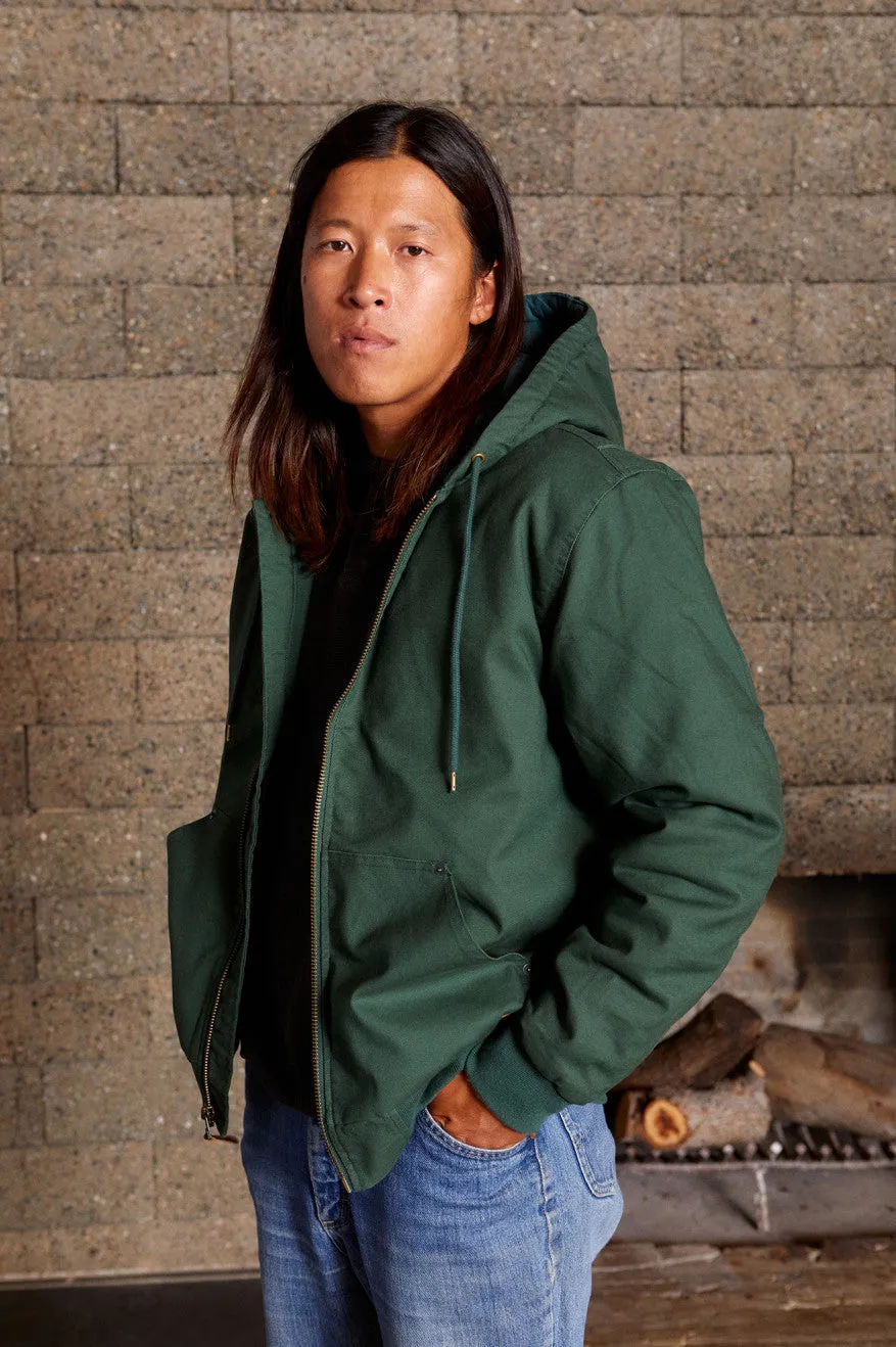 Builders Zip Hood Jacket - Pine Needle