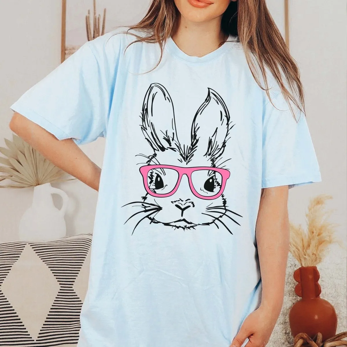 Bunny With Glasses Bella Tee