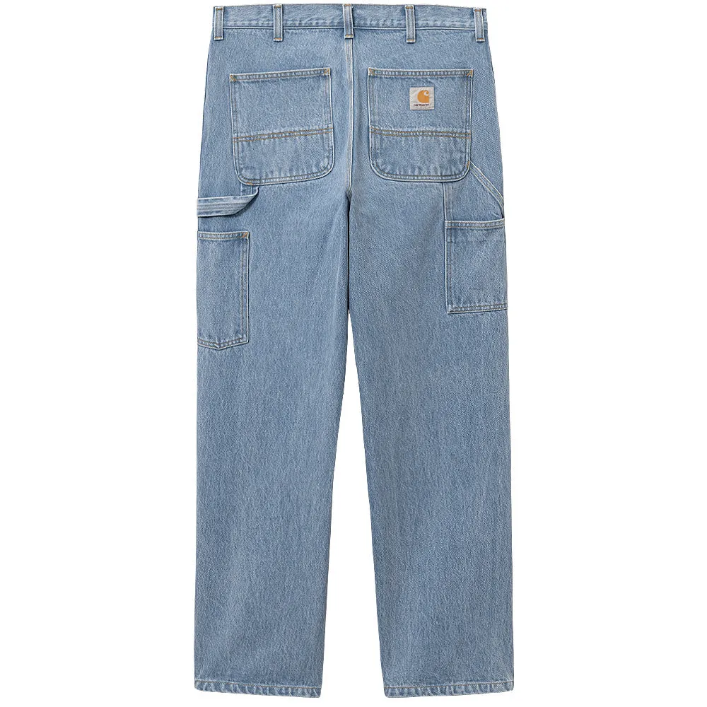 CARHARTT WIP SINGLE KNEE PANT // BLUE STONE BLEACHED L32