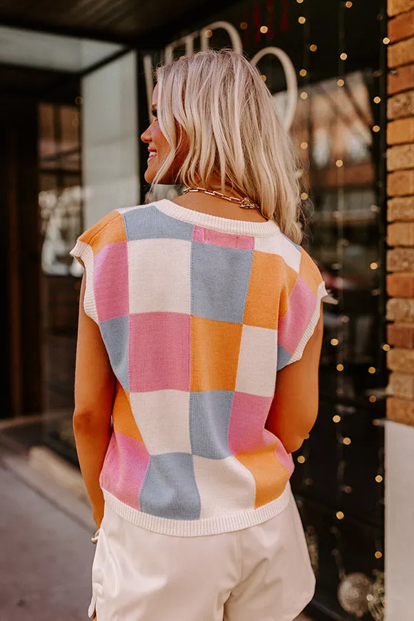 Cinnamon Lane Sweater Vest In Cream