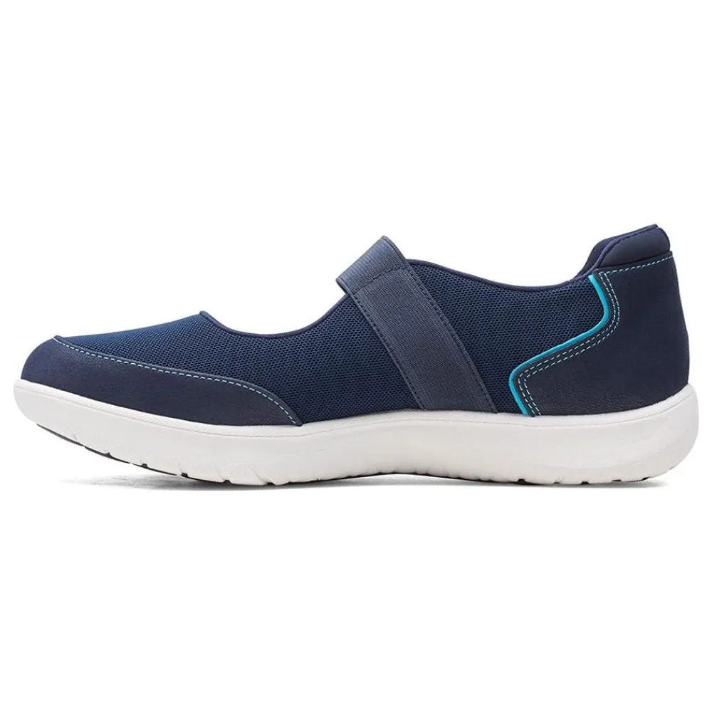 Clarks Adella West Navy Sneaker (Women's)