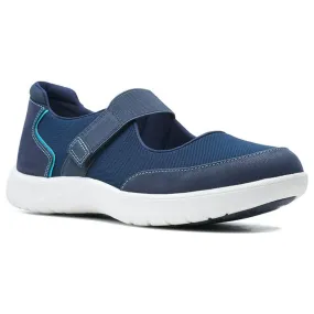 Clarks Adella West Navy Sneaker (Women's)