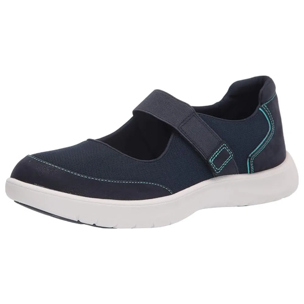 Clarks Adella West Navy Sneaker (Women's)