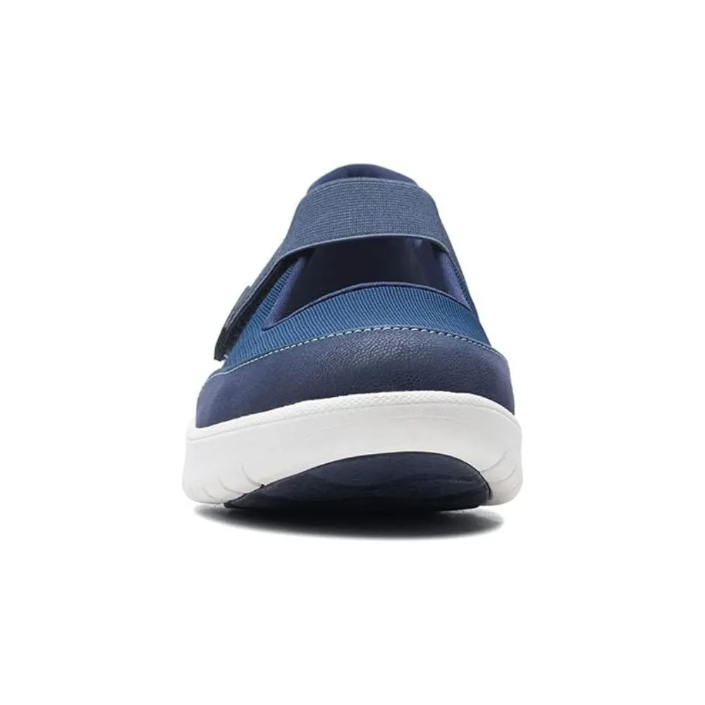 Clarks Adella West Navy Sneaker (Women's)