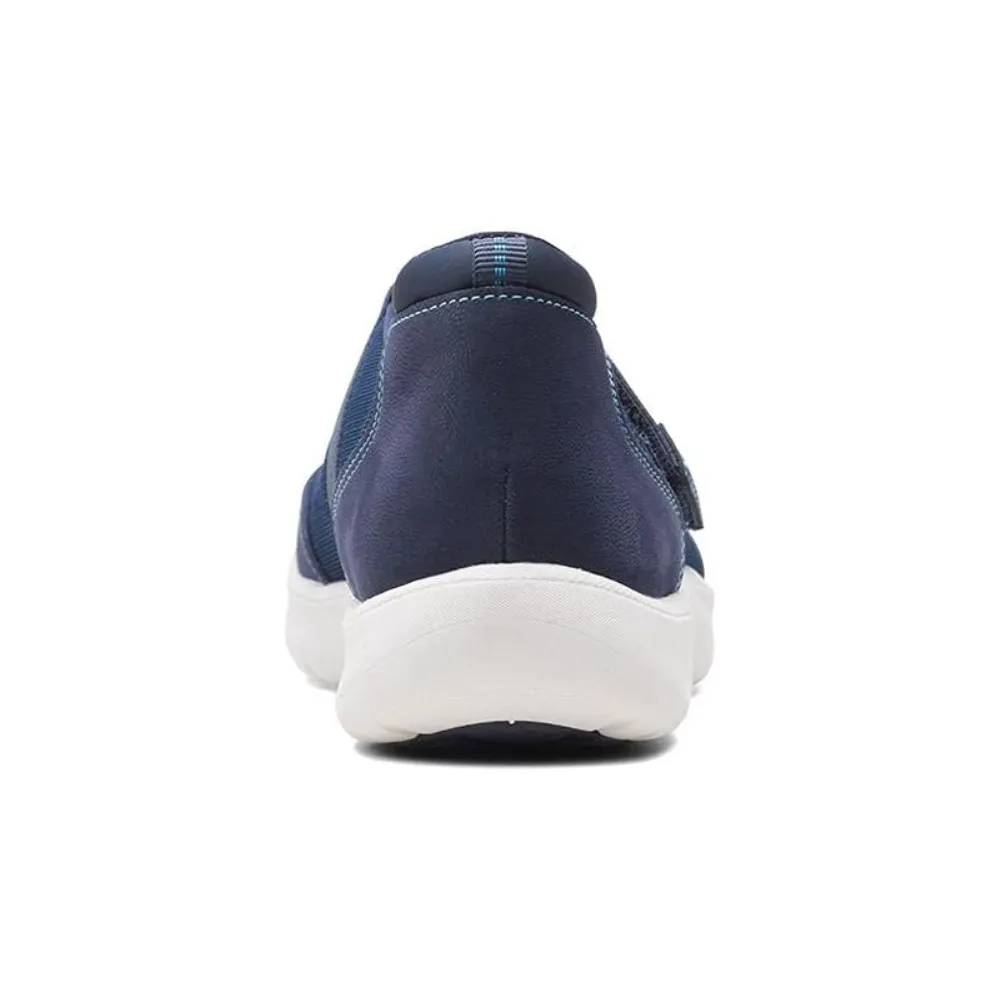 Clarks Adella West Navy Sneaker (Women's)