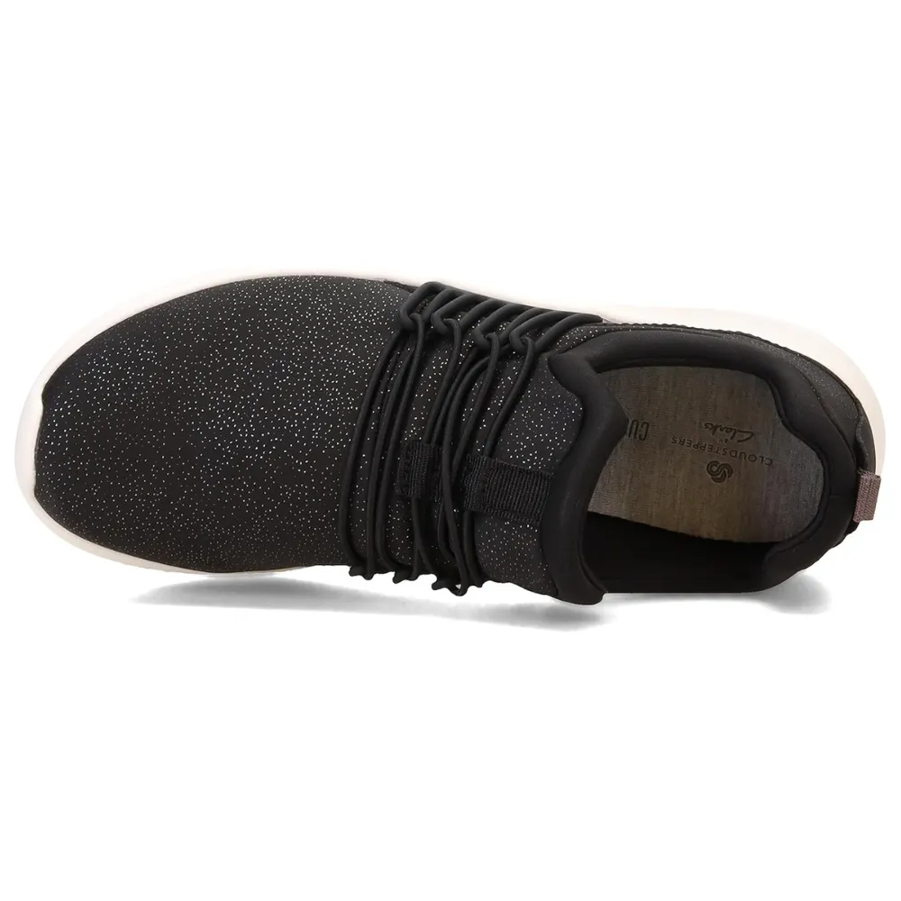 Clarks Nova Ave Black/Metallic Sneaker (Women's)