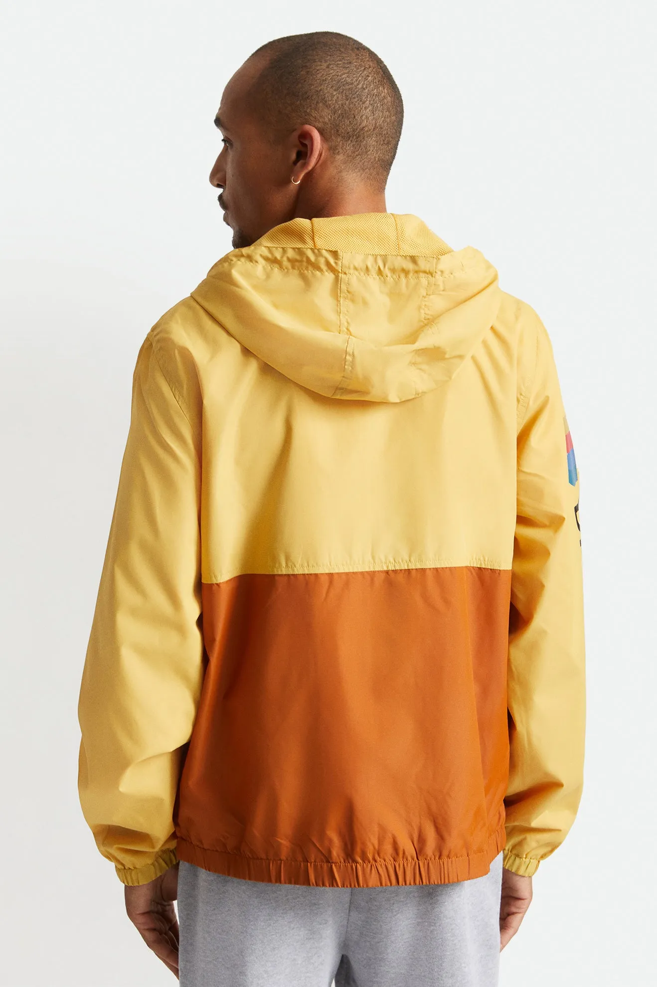 Claxton Alton Lightweight Zip Hood Jacket - Weller Yellow/Caramel