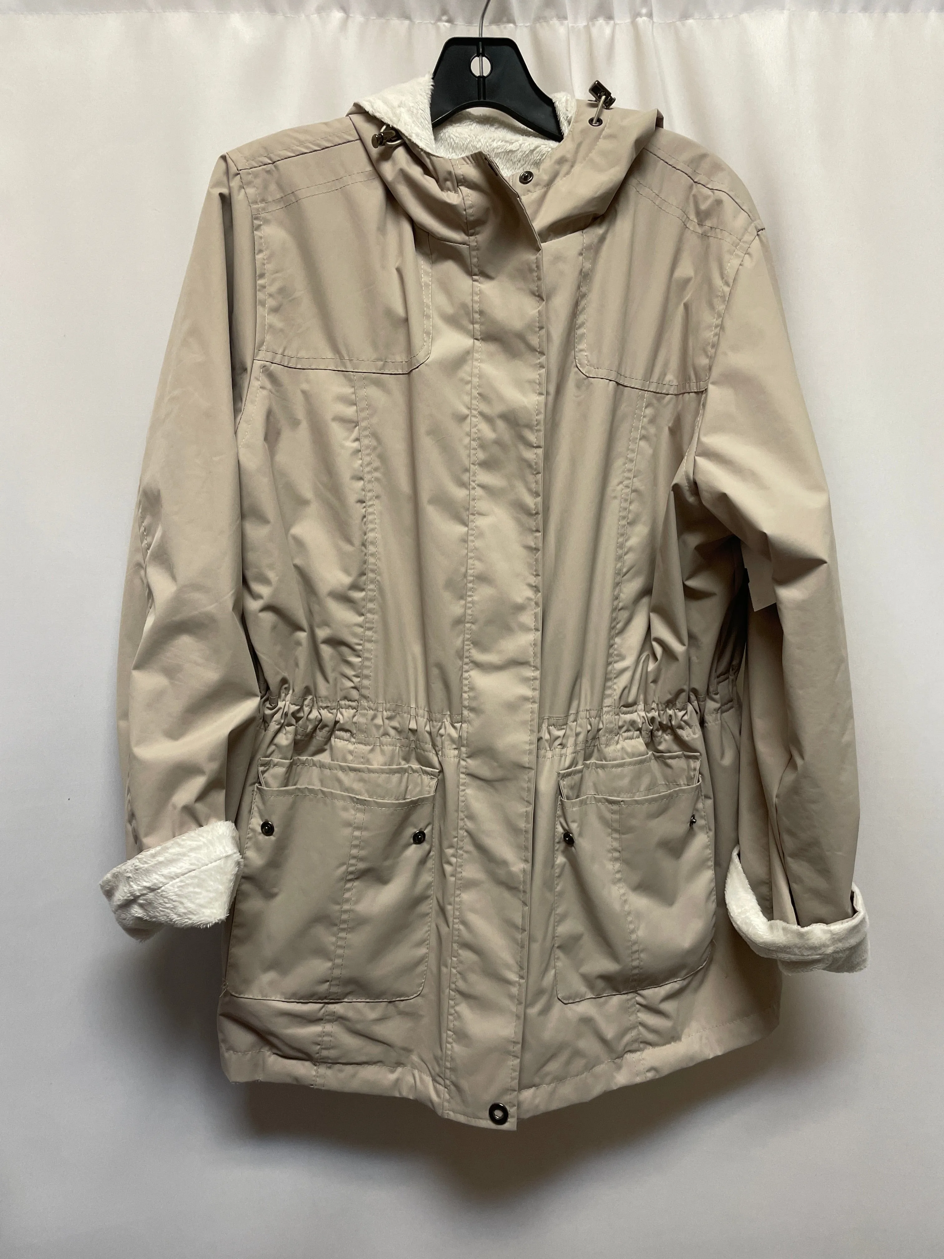 Coat Parka By Clothes Mentor In Beige, Size: M