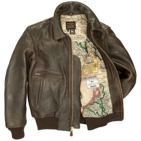 Cockpit USA Mens Modified Raider Leather Flight Jacket