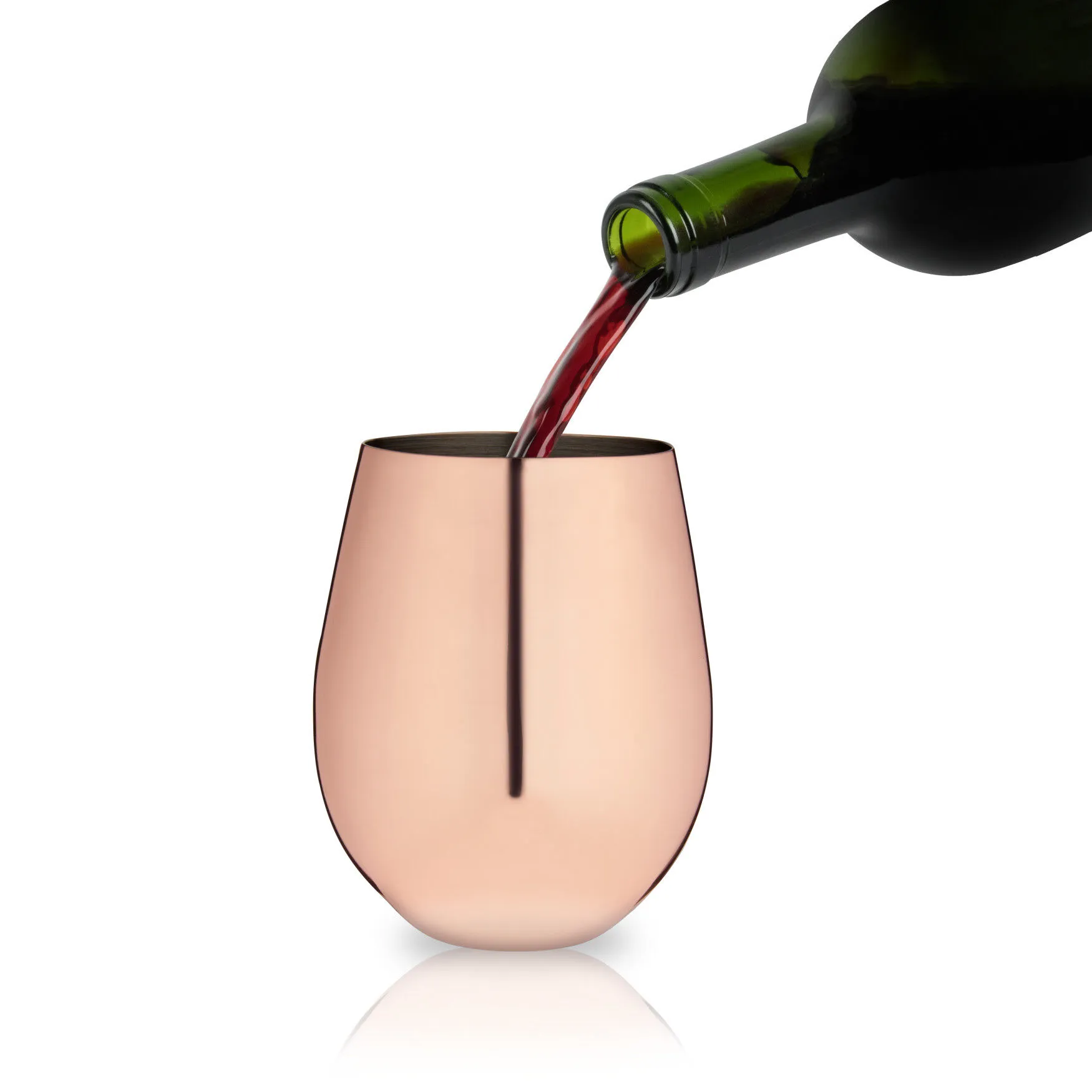 Copper Stemless Wine Glasses