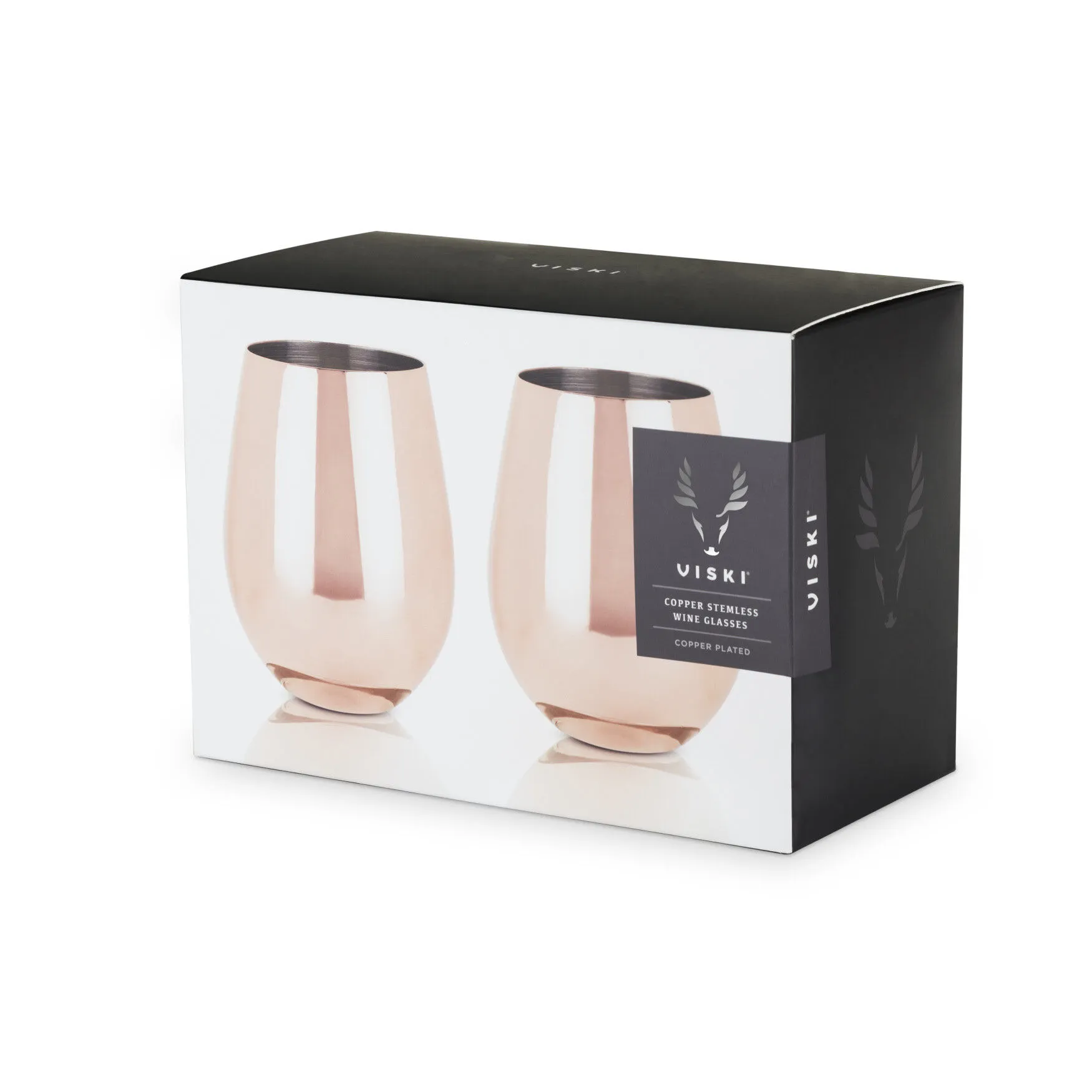 Copper Stemless Wine Glasses