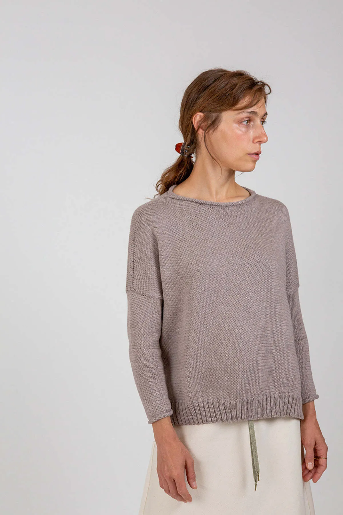 Cotton Rollneck Sweater - Doe