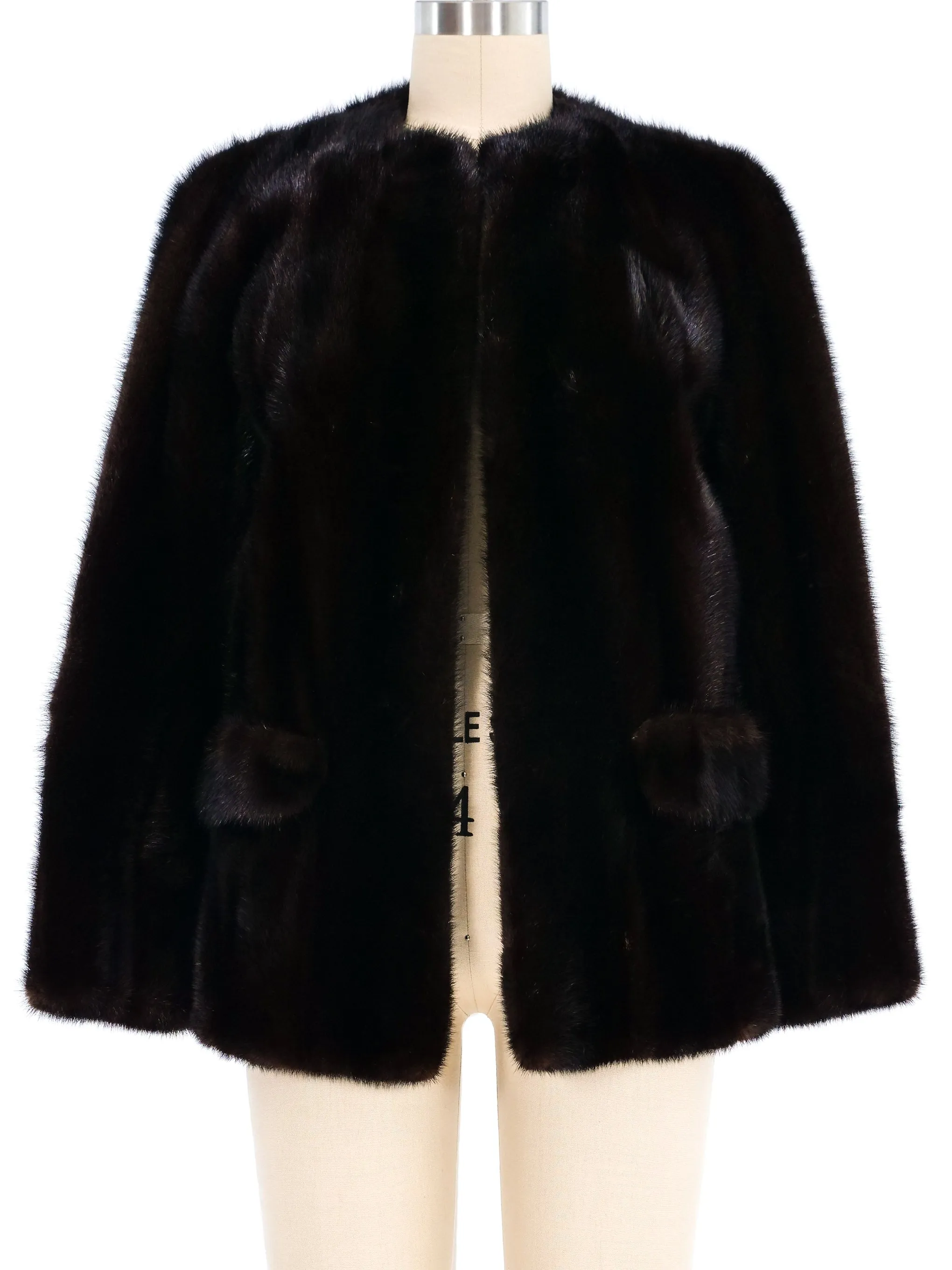 Cropped Mink Coat