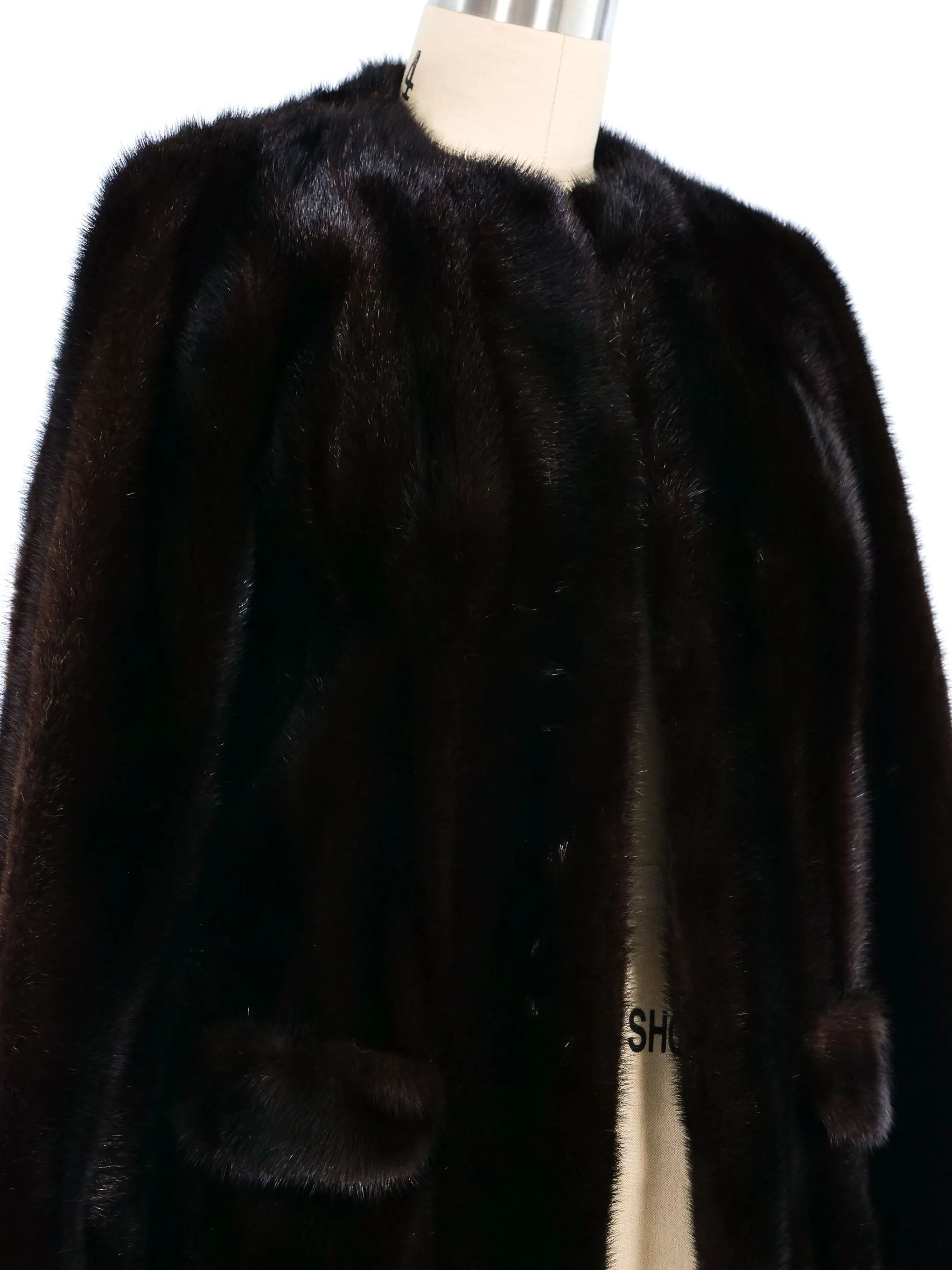 Cropped Mink Coat