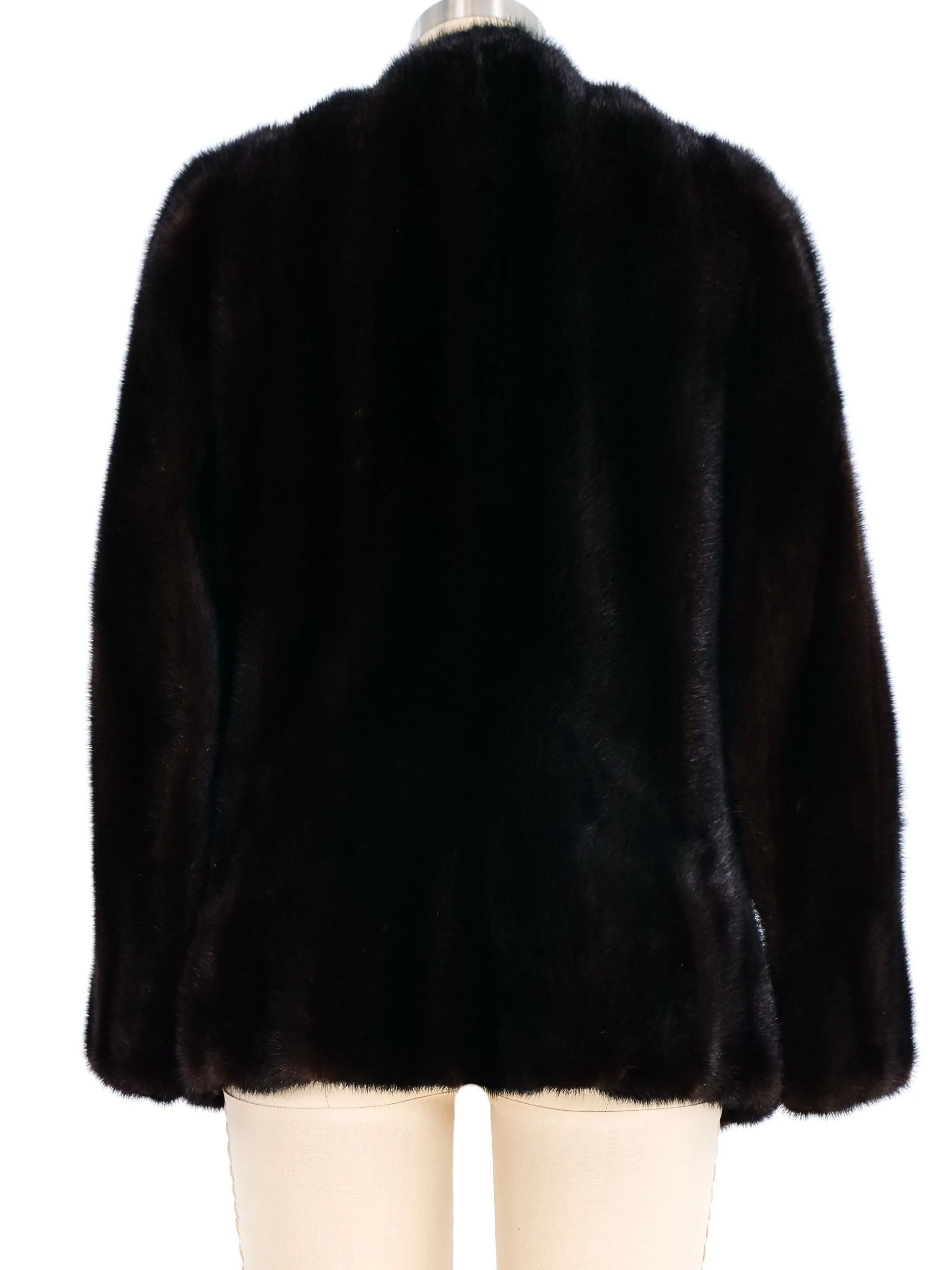 Cropped Mink Coat